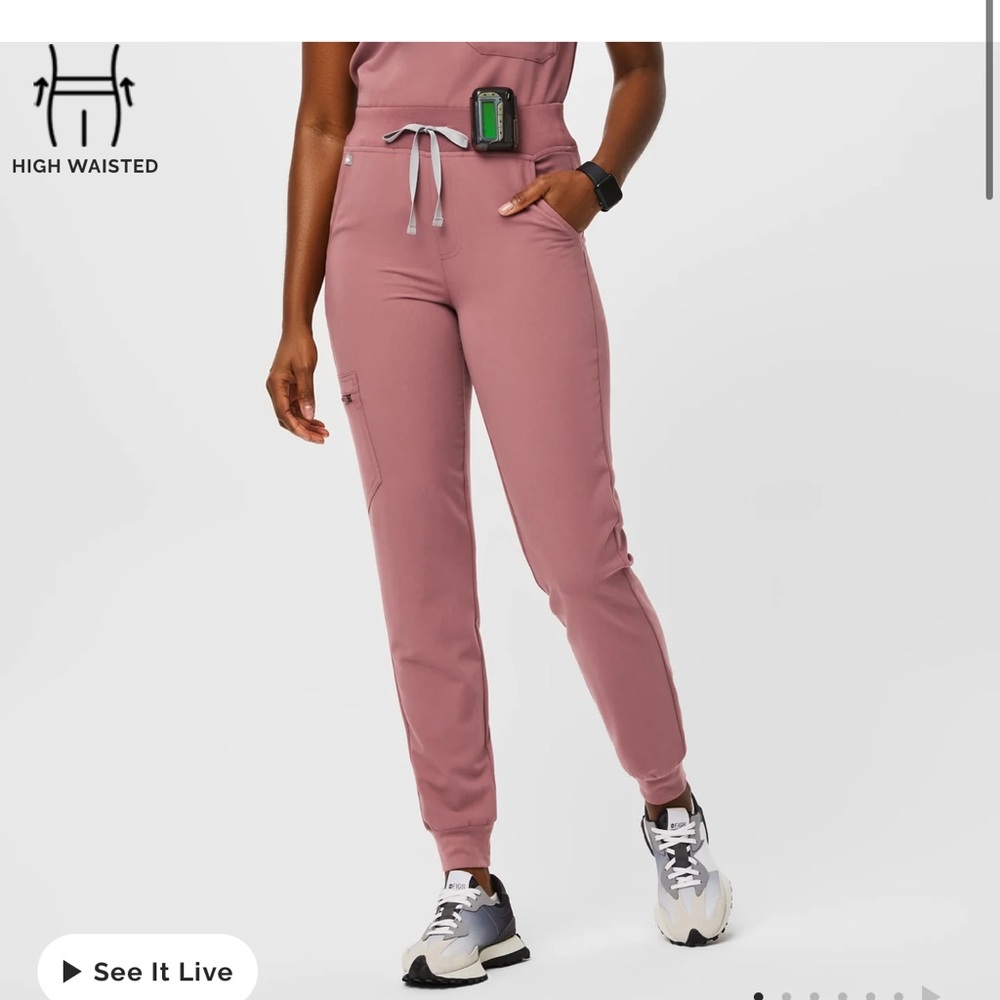 High Waisted Zamora Jogger Scrub Pants